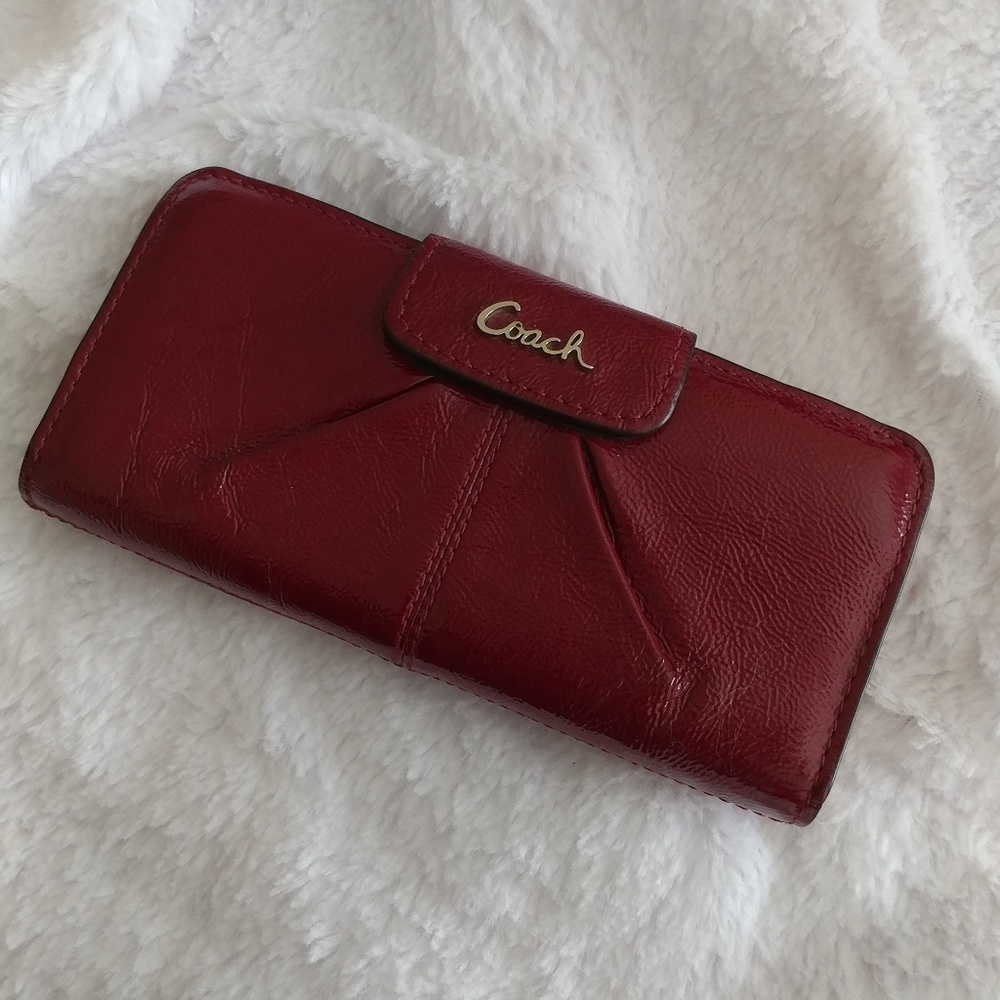Authentic Coach Patent Leather Wallet